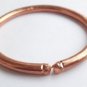 Pure copper THICK cratched Rounded Bracelet Cuff Kada Kadaa - Men Fashion+ Ship