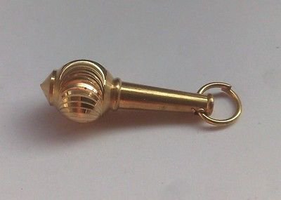 Latest Brass Bajrangi Gada Lord Hanuman Pendant Mace Religious Weapon Diwali