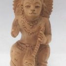 Hanuman Rare Wooden Statue 4" Religious Hindu God India Pleasantino Free Shipp11