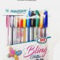 Hauser Bling Glitter Gel Pen (Pack of 10, Multicoloured) Free Shipping