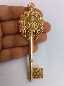 KUBER KUNJI GOLD PLATED KUBERA GOD OF IMMENSE WEALTH & PROSPERITY ENERGIZED+SHIP
