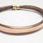 Flat Copper Adjustable Bracelet Cuff Wristlet Wristband - Brass Cap- Men Women