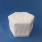 White Marble Jewelry Box Framing Art hexagonal Shape Wonderful Floral Design $$$