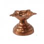 SET OF 2 DIYA DIVA COPPER OIL LAMP FOR PUJA TEMPLE HINDUISM CANDLE HOLDER