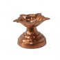 SET OF 2 DIYA DIVA COPPER OIL LAMP FOR PUJA TEMPLE HINDUISM CANDLE HOLDER