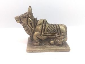 Rare Brass Nandi Hindu God shiva's mount spiritual & RELIGIOUS For Home Tample