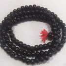 8 mm Black Sandalwood Mala / Necklace / Prayer Beads Free Shipping