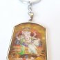 Ganesh ganesha Tag 3D PHOTO Figurine Key Ring Key Chain For luck Free Shipping