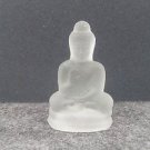 3 New Beautiful Glass Made Blessing Buddha Statue Sculpture Rare Statue