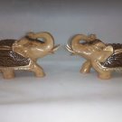 15 Rare Colorfull Hand Carved Wooden Royal Elephant 2.5" Inch Statue Figurine $$
