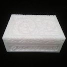 4"x3"x1" Marble Ring Jewelry Box Floral Designer work Art Free Shipping1