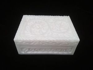 4"x3"x1" Marble Ring Jewelry Box Floral Designer work Art Free Shipping1