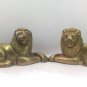 Set Of 2 Sitting Lion Collectable Brass Statue figurine LION 1.5 H x 3" W decora