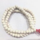 White Sandalwood 8mm Mala / Necklace / Prayer Beads Free Shipping