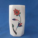 Marble Pen Stand Lattic Work Gemstones Inlaid Marquetry Art Decor Gifts FreeShip