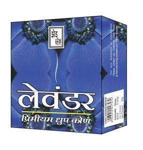 60gm Lavender Incense Cones Sticks Pure NaturaI Dhoop Religious Temple Poja+ship