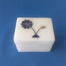 Jewelry Box Handicraft White Marble Flora inlay work jewelry box,trinket box $$$