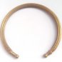 Brass Cuff  cratched Rounded Bracelet  Wristlet Cuff Kada Kadaa Band Good Luck
