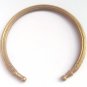 Brass Cuff  cratched Rounded Bracelet  Wristlet Cuff Kada Kadaa Band Good Luck