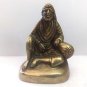SAI BABA IDOL IN SOLID BRASS HINDU RELIGION SCLUPTURE DECOR GIFT FIGURINE
