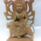 8" Rare Hindu Goddess Maa Durga Statue wooden Maa Mata (Ambe)  Free Shippng $