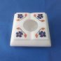 Square Marble floral inlay work Ashtray Cigar Cigarette Ash Man Gift Free Shipp