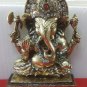 Brass Ganesha Statue Hindu God Puja Idol Ganesh Home Decor Art Free Shipping $$$