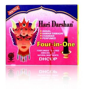 Hari Darshan Four-In-One Dhoop Guggal, Havan Samagri, Chandan, Perfumed Aroma