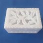 3"x2x1.5inch White Marble Carving work Square Shape jewelry box,trinket box gift