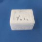 White Marble Elephant Carving work Square Shape jewelry box Excellent Gifts+Ship