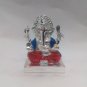 Awesome Silver Plated Lord Ganpati 2"Hindu God Puja Idol Ganesh Home Decor+Shipp