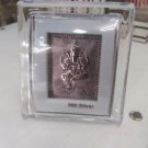SILVER FINISH BLESSING GANESH WHITE METAL SILVER PLATED CAR STATUE IDOL + SHIPP1