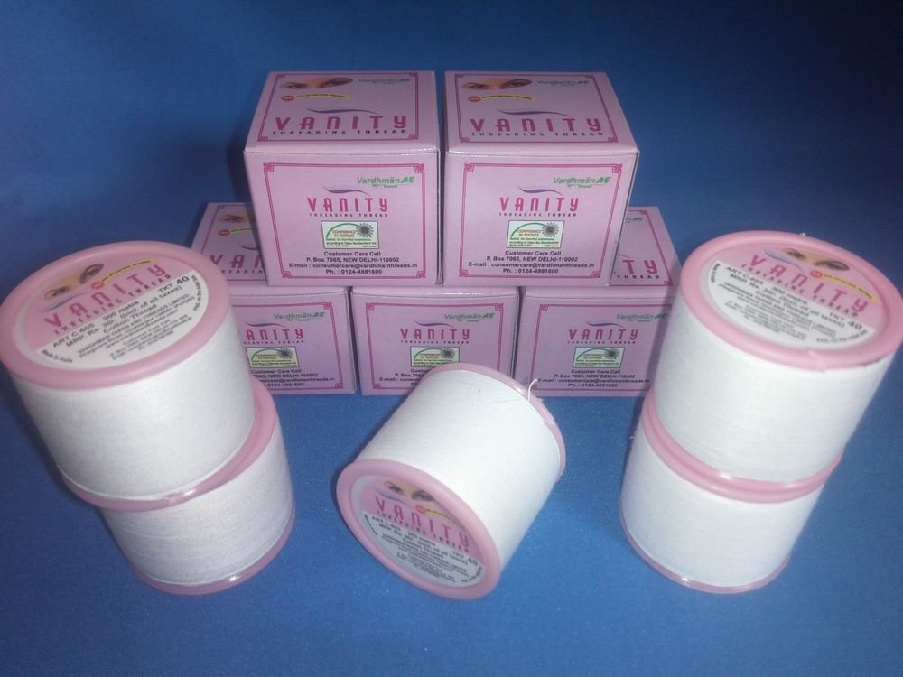 5 Spool Vanity Eyebrow Cotton Threading Threads Antiseptic Facial hair Remover