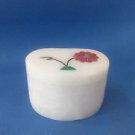 decorative Floral White Marble Jali+ inlay work jewelry box,trinket box+Shipping