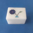 Jewelry Storage Floral White Marble Jali+ inlay work jewelry box,trinket box $$$