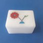 Unique White Marble inlay work Square Shape jewelry box,trinket box + Free Shipp