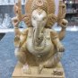 8" Wooden GANESH Statue Hand Carved Hindu Elephant God India Lord+Free Shipping$