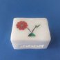 Good Looking Floral White Marble Jali+ inlay work jewelry box,trinket box +Shipp