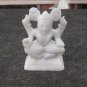 4" White Marble Goddess Laxmi Statue Wealth & Beauty Art Traditional Deco Gifts1