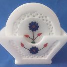 Italian Marble Tea Coffee Coaster 6Pcs Set Inlaid Grill Work Gifts Free Shipping