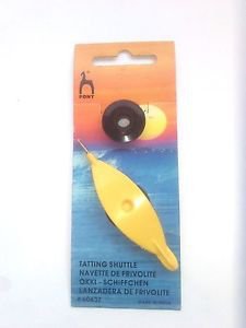 Tatting Shuttle with Hook & Spare Bobbin - Lace Making Brand pony Free Shipping