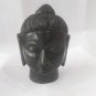 2.5 Black Marble Buddha head statue Handmade white stoneart and crafts homedecor