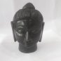 2.5 Black Marble Buddha head statue Handmade white stoneart and crafts homedecor