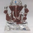 Good Looking Silver Plated Lord Ganpati 2"Hindu God Puja Idol Ganesh Home Decor