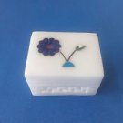 2"x1.5x1 Makrana Marble Jewelry Trinket Box Inlay work Home Decor Free Shipping1