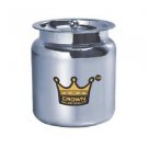Ghee pot Crown Stainless Steel Ghee / Oil Pot 450 ml Free Shipping