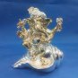 Awesome Silver Plated Lord Ganpati 4"Hindu God Puja Idol Ganesh Home Decor+Shipp