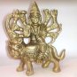 Hindu Durga on Lion Ancient Mother Goddess Brass Durga Ma Statue Figure + Shipp