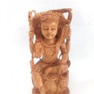 Shiva Statue Lord 6" Wooden Hindu Nataraja God Figure Handmade Religious Idol