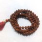 6 M.M. SMALLEST Very small and rare Rudraksha mala of 108+1 Hindu prayer beads